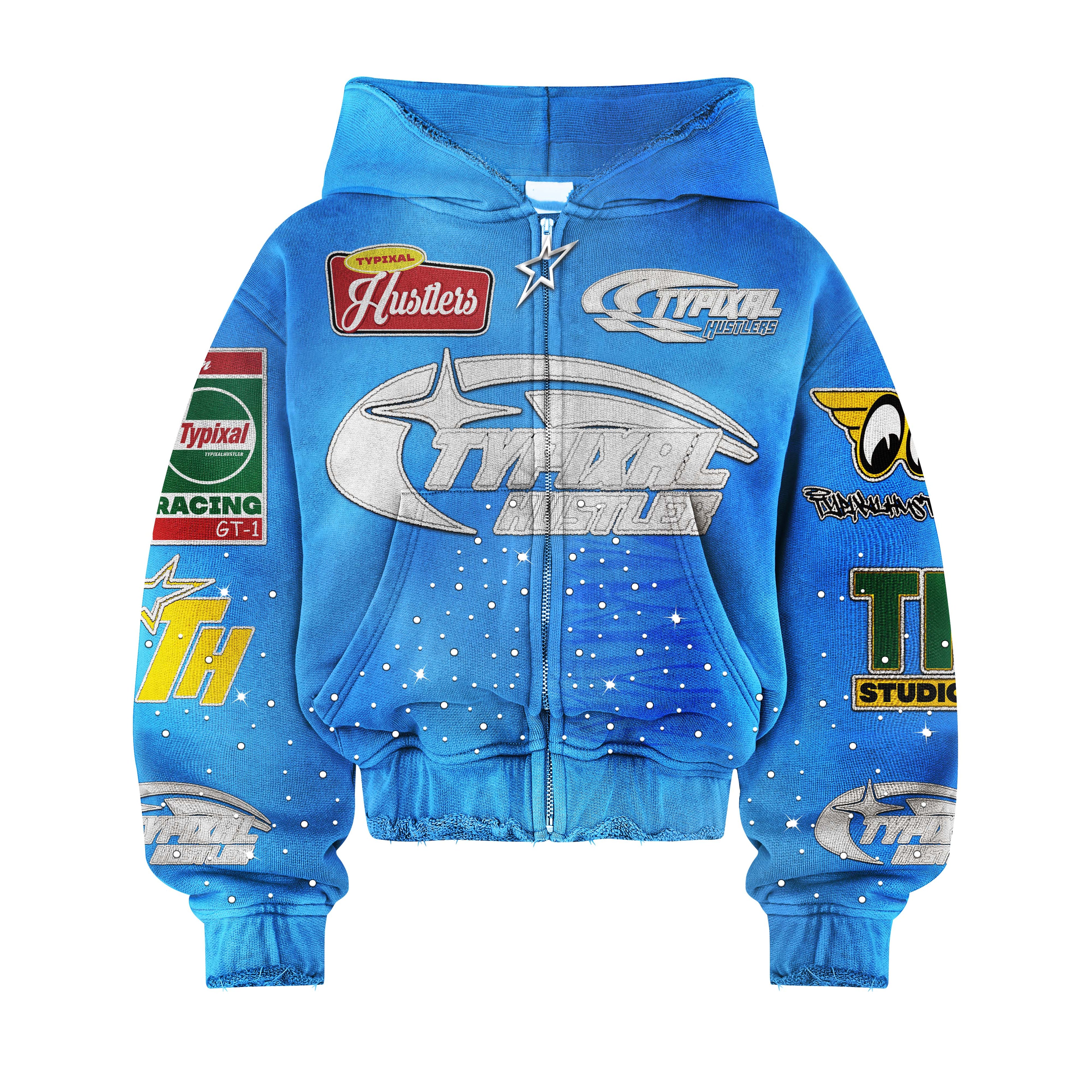 Blue Hustler ZipUp